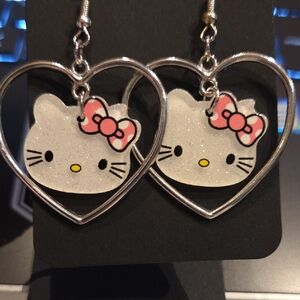 Hello Kitty Heart Earrings
